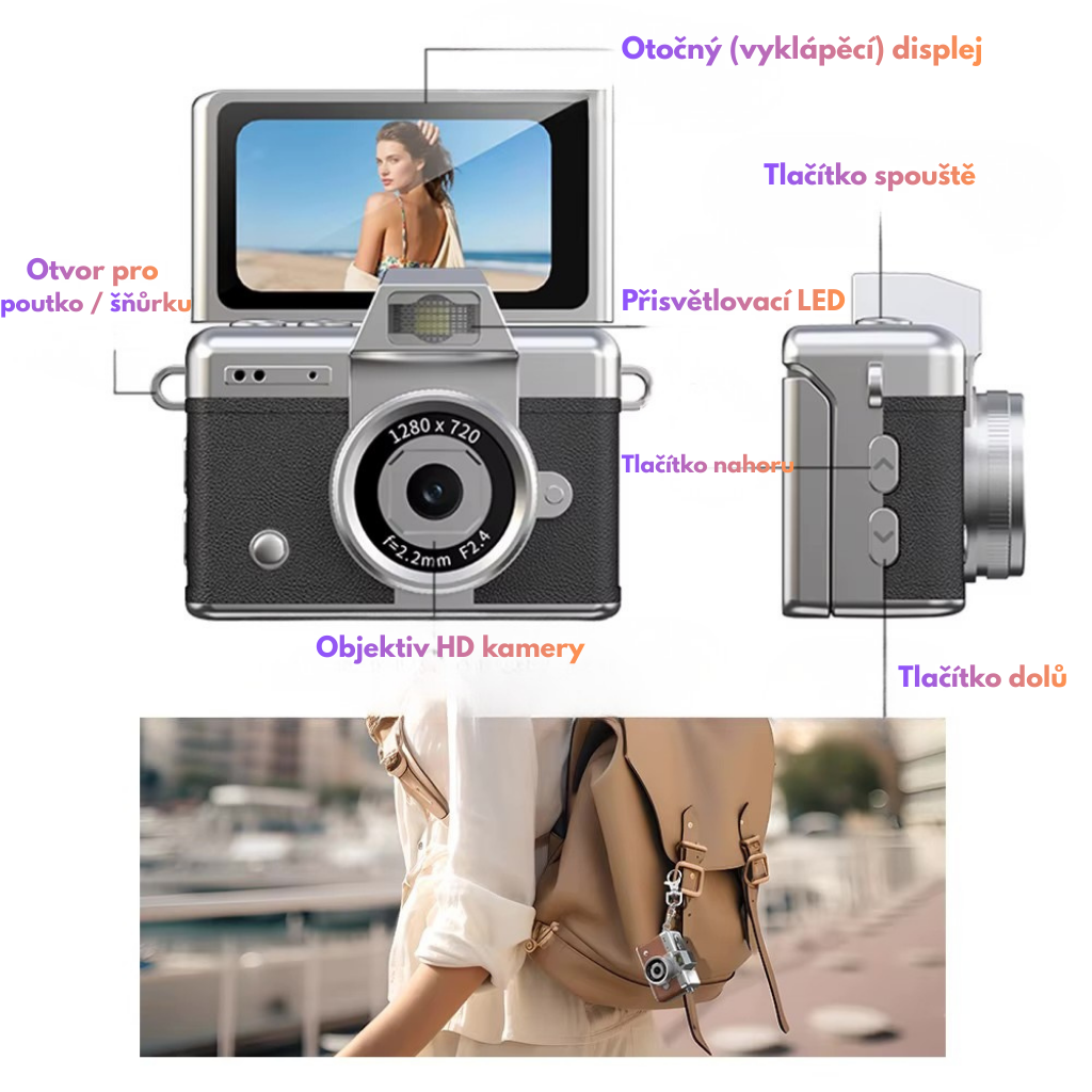 Pixaro – mini retro kamera 📸